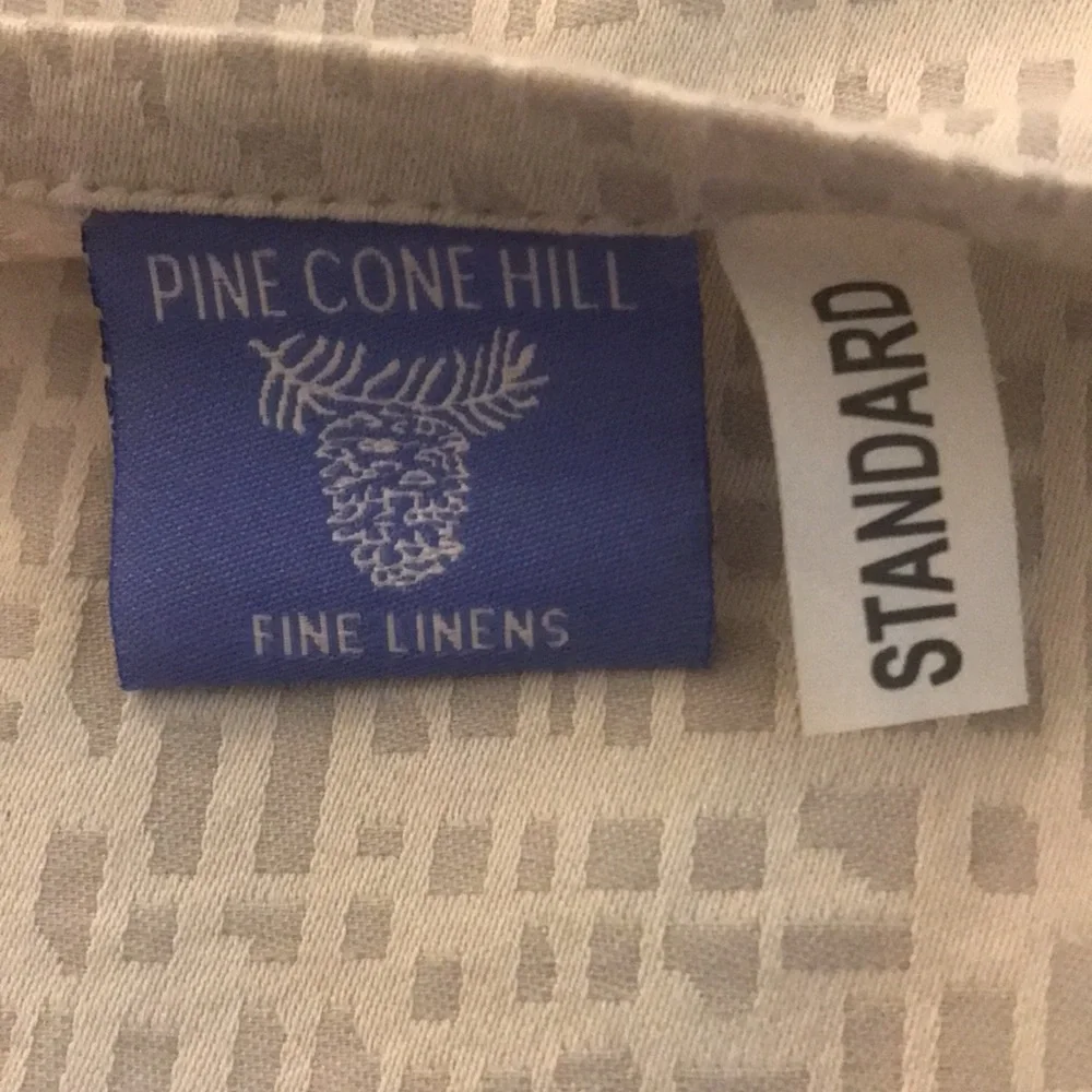 Pine Cone Hill Gray & White Modern Contemporary Pattern Duvet & Sham Twin